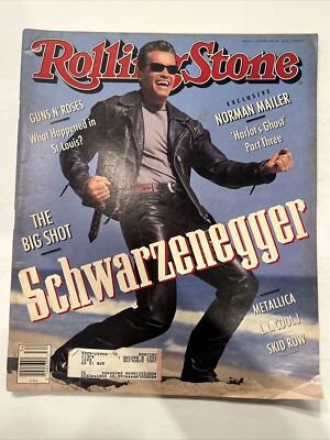 Rolling Stone Magazine August 22,1991 #611 with Arnold Schwarzenegger Skid Row