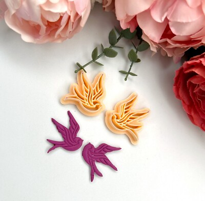 Spatz Vögel Polymer Clay Cutter | 3D-gedrucktes Tonwerkzeug | IrisCrafts7 UK