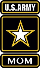 US ARMY MOM, STICKER-DECAL- 3" X 5"