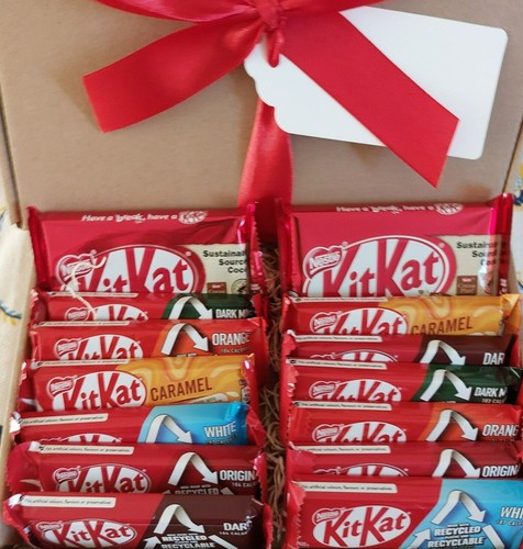 Christmas KitKat Hamper Chocolate Gift Box Personalised Treat Box Birthday - Picture 2 of 7