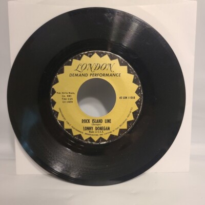 Lonny Donegan ~ Rock Island Line/ John Henry ~ London 45 RPM Record