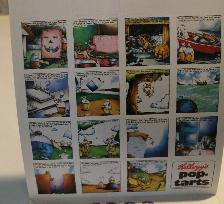 ケロッグ カレンダー 1992 Kellogg's Pop-tarts Wall Calendar by Kevin Pope