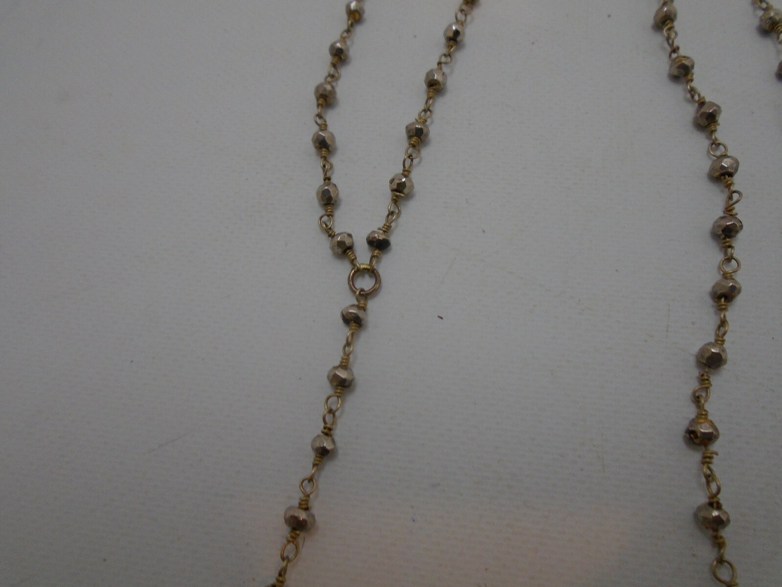 Stunning statement NECKLACE with dangle Gold tone… - image 9