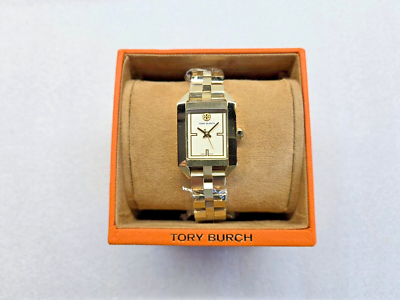 Tory Burch Gold Rectangular Bracelet Watch with Ivory Dial Tory Burch Dalloway Trb1100 Gold Tone Ivory Dial Ladies  main image 3
