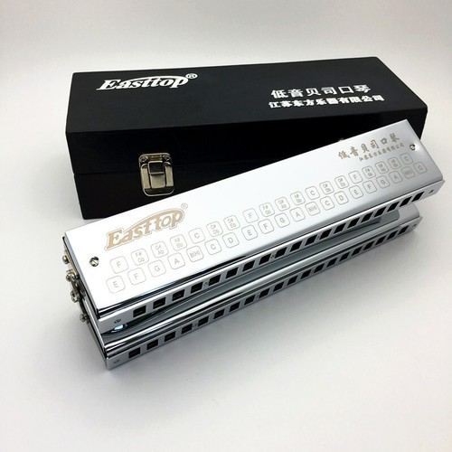 Double Row Bass Ensemble Harmonica Professional Mouth Organ Bass Harmonica Gift - Picture 8 of 11