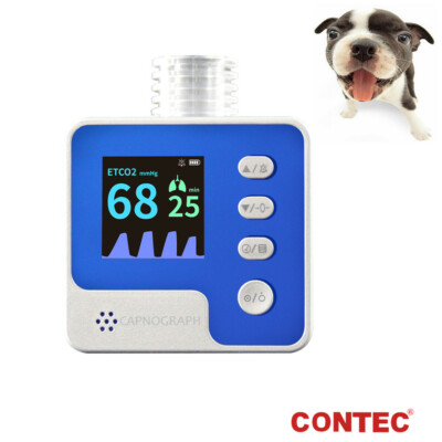 USA Veterinary Mainstream CO2 Capnograph Vet Respiration End-tidal ETCO2 Monitor