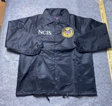 Vintage NCIS Jacket Mens Medium Black Windbreaker US Special Agent