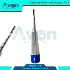 #34 Periosteal Dental Elevator, Tooth Extraction Pick, w/ Gouge Tip,Stainless