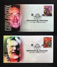 2024 Dungeons & Dragons Stamps: 2 FDC Set: Gygax/Arneson - Ciccolella Cachets