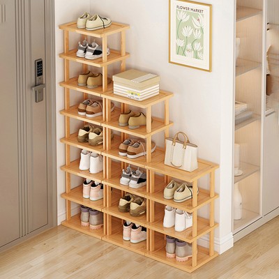 5/7/8 Tiers Corner Shoe Shelf Round Corner Space Saving Multi Tiers Storage Shoe