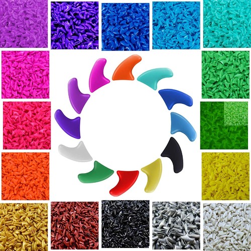 zetpo 50 pcs Cat Claw Covers Cat Nail Caps with Adhesives and Applicators