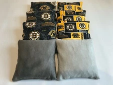 8 CORNHOLE BEAN BAGS CORN HOLE BOSTON BRUINS STICK AND SLICK BAG TOSS