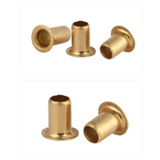 US Stock 100Pcs M0.9 x2.5mm Brass Hollow Tubular Rivets Eyelet DIY