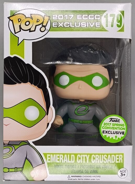 #179 Emerald City Crusader - 2017 Con Damaged Box Funko Pop With Protector