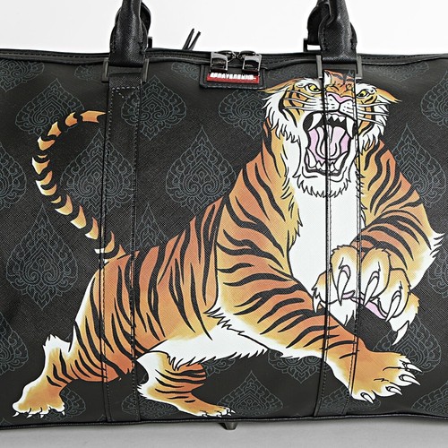 Sprayground Tiger Family Emperor Black Full Size Duffle New Large Travel Bag NWT - Picture 2 of 5