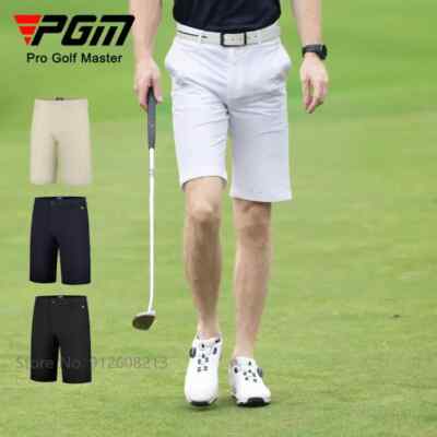 PGM Men Casual Golf Short Trousers Male Elastic Fast Dry Shorts Golf Sweatpants