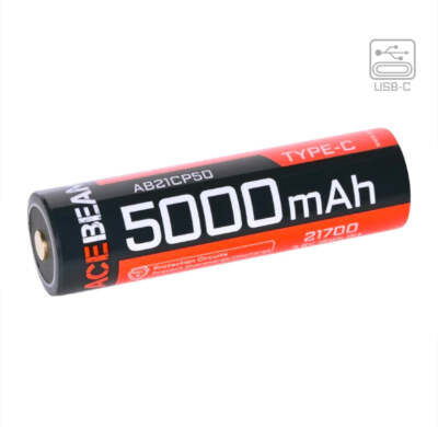 Acebeam 21700 Li-ion USB-C Rechargeable Battery-50000mAh