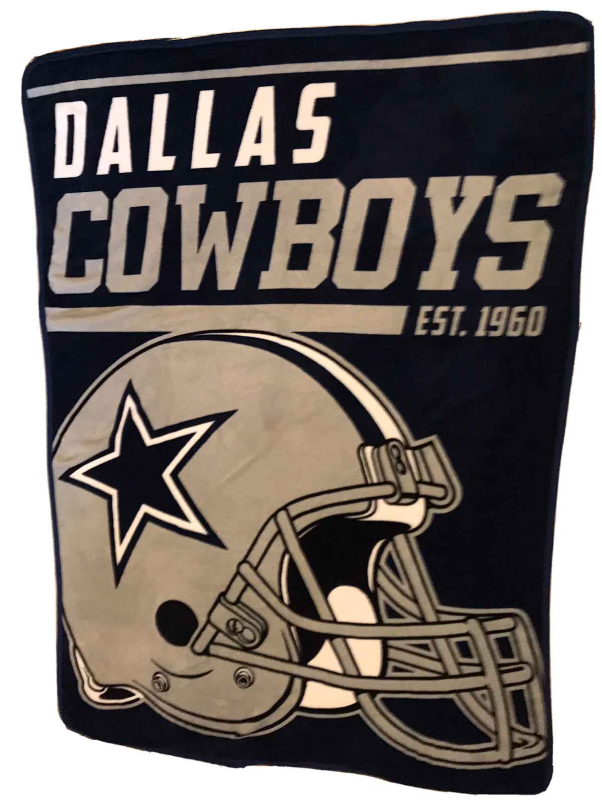 NFL DALLAS COWBOYS Plush Blanket 58" Length x 39" Width eBay