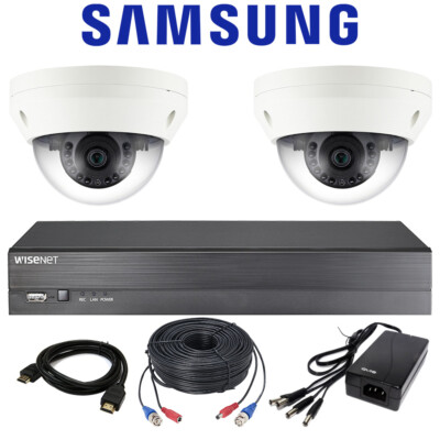 Samsung Indoor Outdoor Analog HD 1080p IR Dome Kamera & DVR Recorder Home Kit