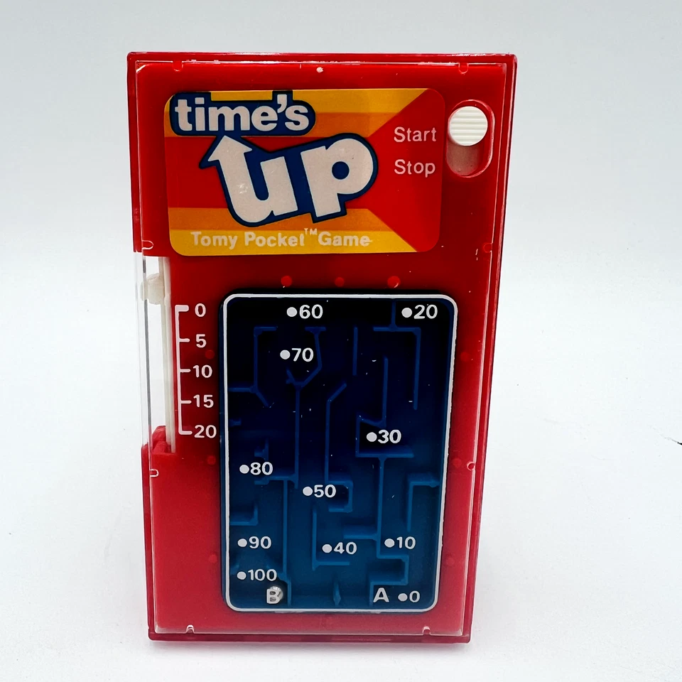 Vintage TOMY Time's Up Pocket Game 1975 Hand Held Skill Maze Timer Game - Image 3 of 4