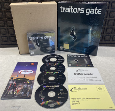 Traitors Gate PC Game Big Box CD-Rom CIB Complete w/ Manual & Registration Card
