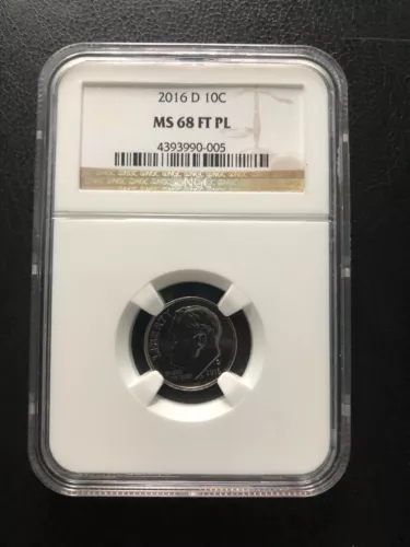 2016 -D  10C  NGC- MS-68 FT PL RARE LOW POP