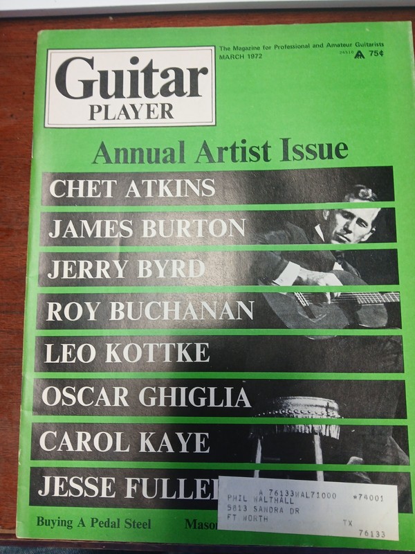 guitar player magazine March 1972
