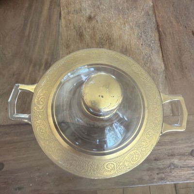 Vintage Anchor Hocking 2 Qt Casserole Dish Designed By Georges Briard Gold Speck