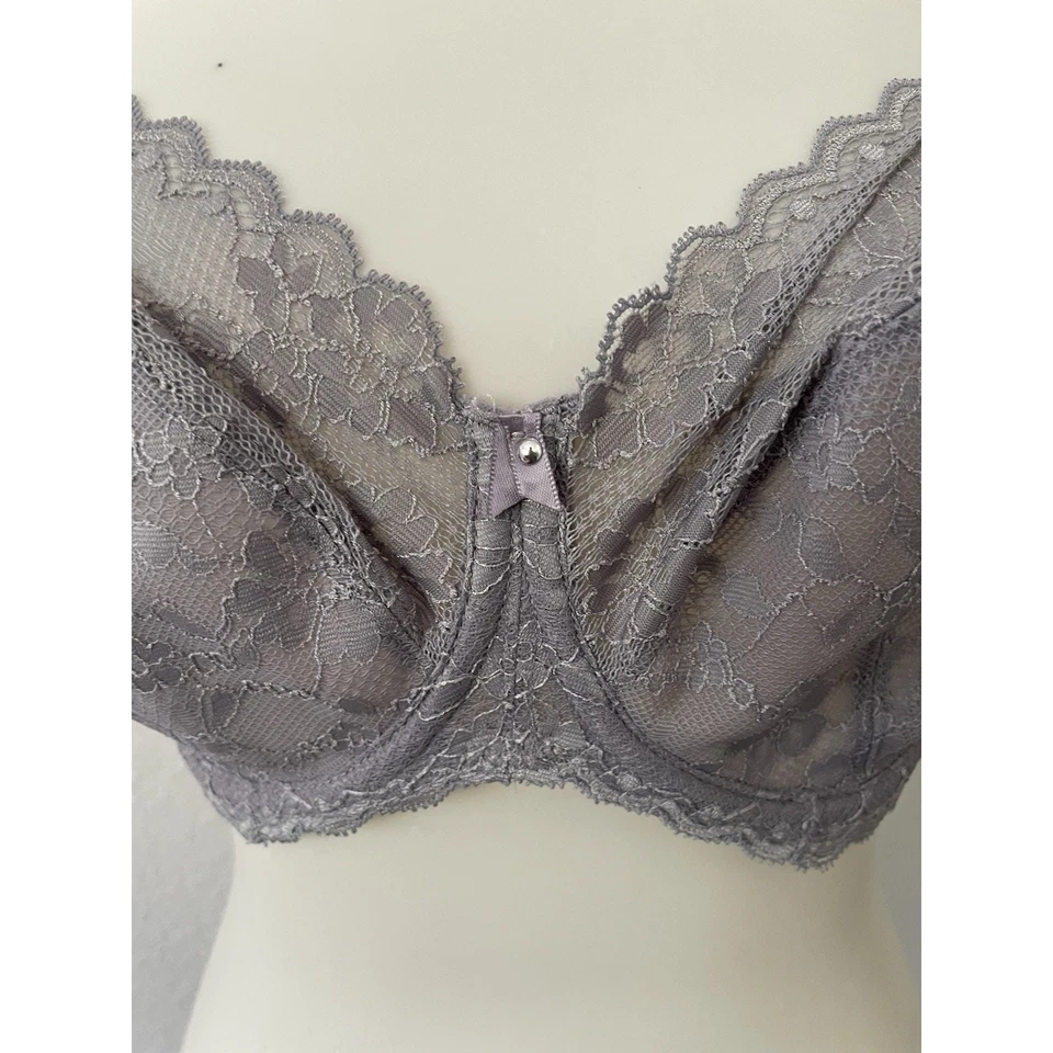 Freya Lingerie Women 32I Bra Floral Plunge Floral Lace Off Beat Lilac Pink NWT - Image 2 of 4