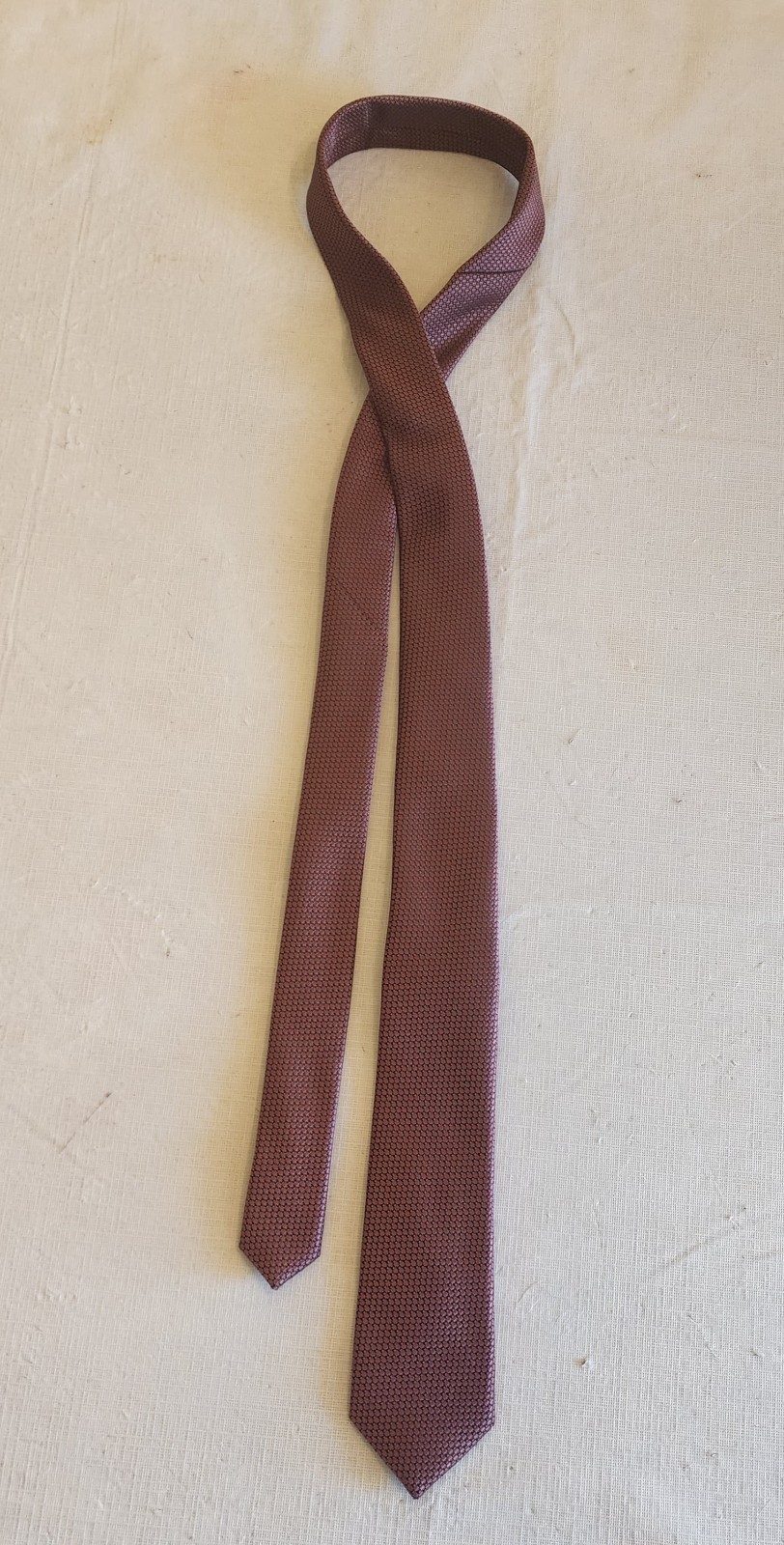 Men's Penguin Tie. Rust Orange