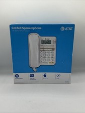 New AT T Corded Phone with Speakerphone and Caller ID/Call Waiting CL2909 White