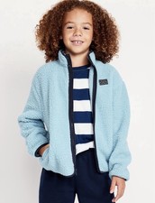 Old Navy Boys Light Blue Sherpa Fleece Jacket XL