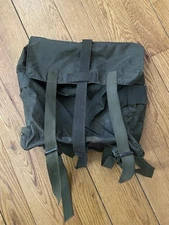 Austrian Army Backpack Ruck No Strap OD Nylon w  Inner Attached Cinch Sack Used