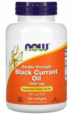 Black Currant Oil 1000mg 100 Kapseln SCHWARZE HAUBE