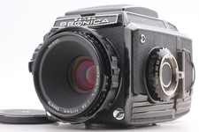Late Model "TOP MINT " Zenza Bronica S2 Black Nikkor P.C 75mm f/2.8 Lens JAPAN
