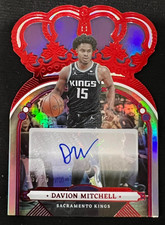 DAVION MITCHELL 2022-23 Panini Crown Royale Red #CA-DVM NBA AUTO #16/35