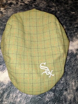 chi-Rish Lite Green Plaid Men's Flat Cap Hat Cap, One Size