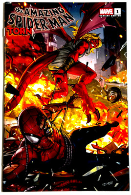 AMAZING SPIDER-MAN TORN #1 DERRICK CHEW EXCLUSIVE VARIANT 2025 MARVEL COMICS NM