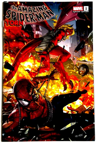 AMAZING SPIDER-MAN TORN #1 DERRICK CHEW EXCLUSIVE VARIANT 2025 MARVEL COMICS NM