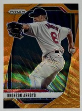 Bronson Arroyo 2025 Panini Prizm - #31 Orange Wave Prizm /49