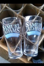 Samuel Adams Winter Lager Beer Glass Set Of 4 Brand New Free Shipping