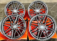 Alloy Wheels 17" MR157 For Vauxhall Adam Agila Astra Calibra Corsa 4x100 Grey