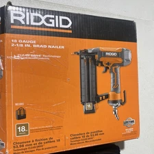 RIDGID 18-Gauge 2-1/8" Pneumatic Brad Nailer with CLEAN DRIVE Technology R213BNF