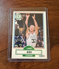 1990 LARRY BIRD Fleer #8 - VERY RARE “00” ERROR - SEE PHOTOS (NM-MT) Celtics HOF