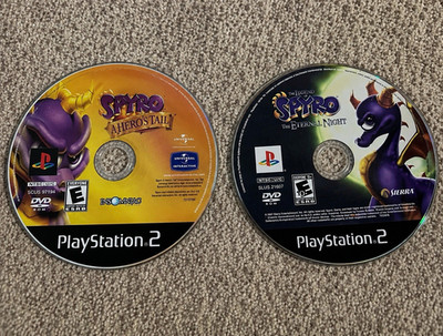 2- Spyro Game Bundle: A Hero's Tail & The Eternal Night for PlayStation 2