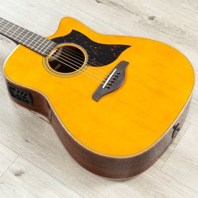 Mint Yamaha A1R Acoustic-Electric Guitar, Rosewood Back & Sides, Vintage Natural