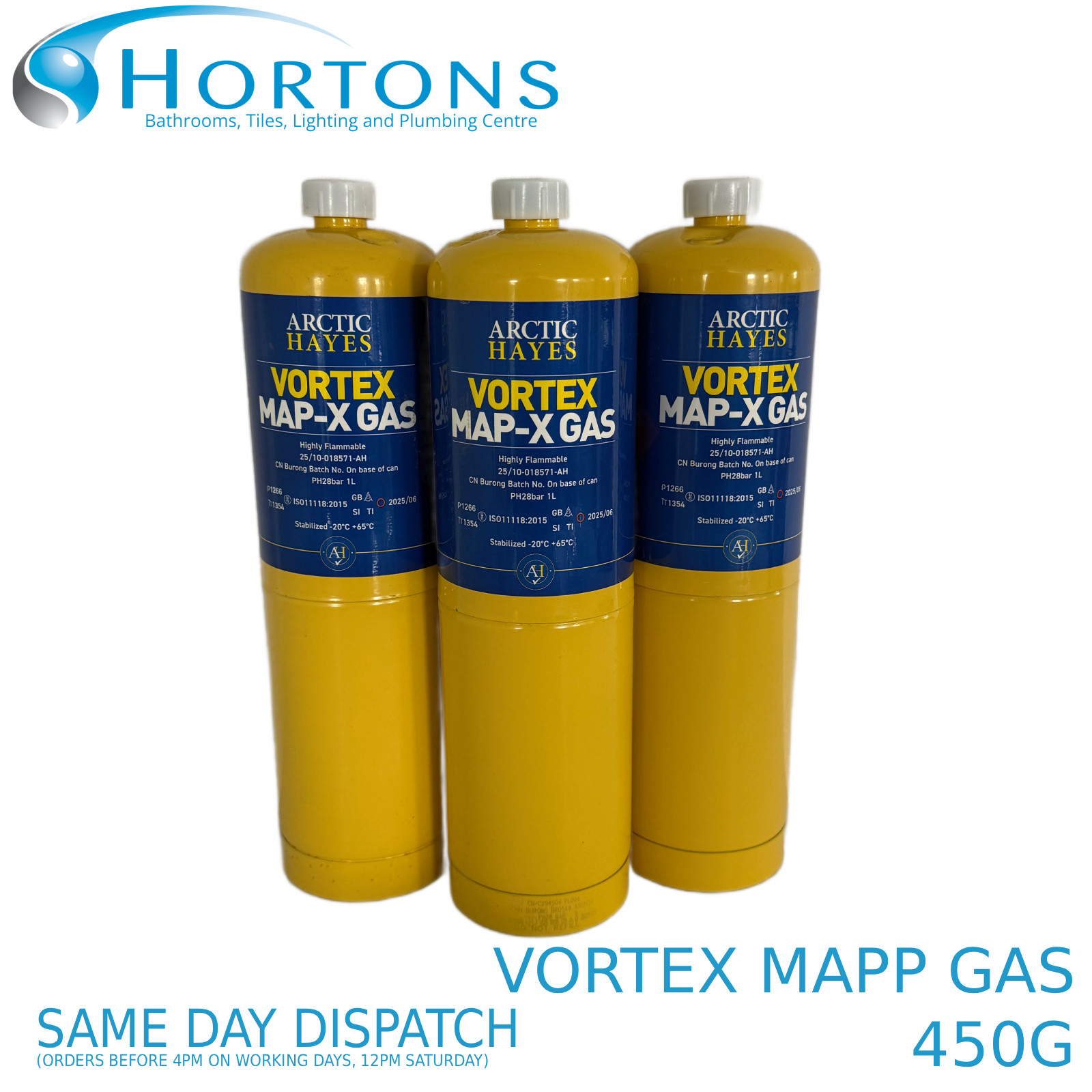 Arctic Hayes Vortex Map-X Brazing Gas Cylinder 400 G Vg1 - Image 4