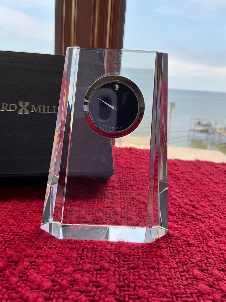 Howard Miller  "PARAGON" crystal clock NIB - Image 2 of 4