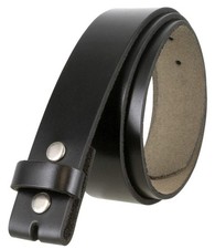 Replacement Belt Strap 100 Genuine Leather Plain Casual Belt Strap with Snap...