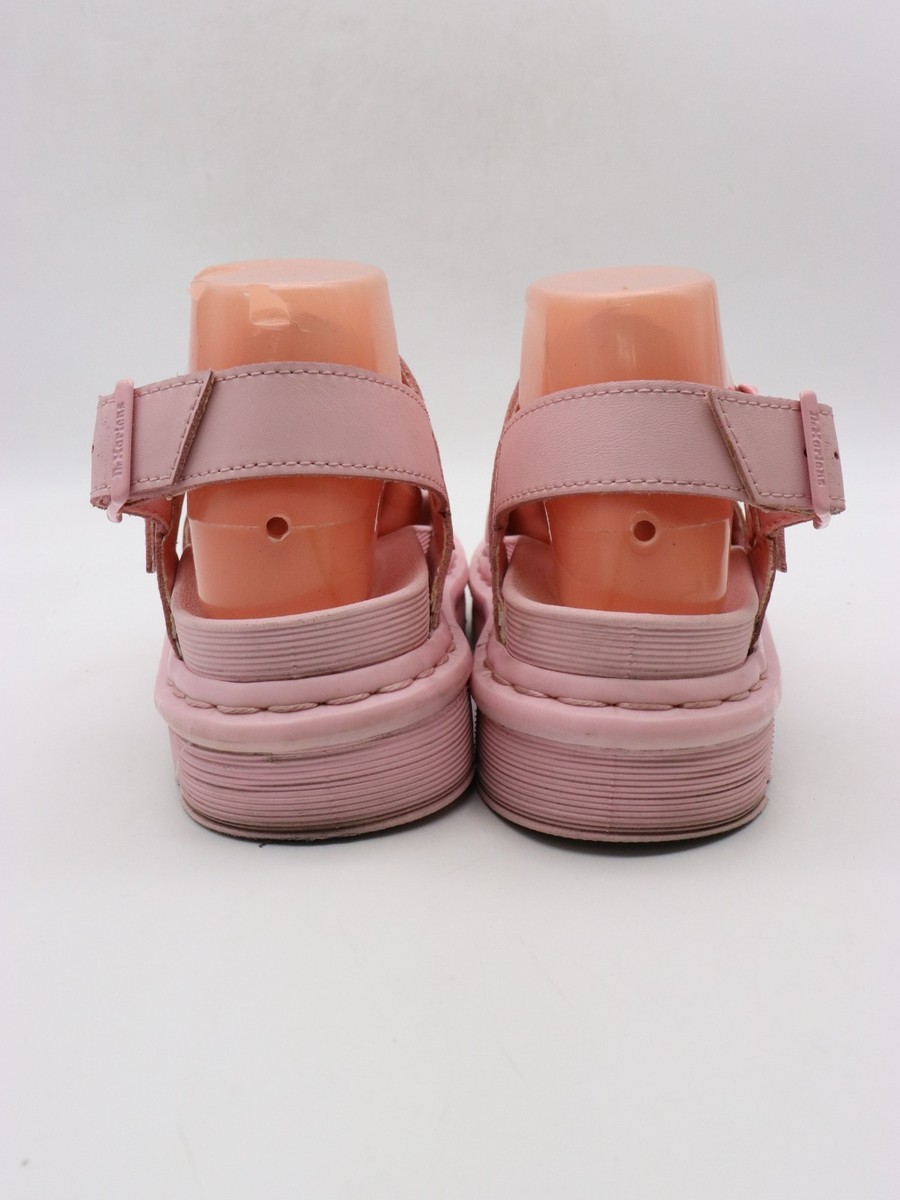 Doc Dr. Martens Voss Mono Sandals Women's 6 Pink Leather Platform Chunky Sandals View 5